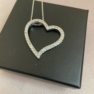 SWAROVSKI Crystal and Silver Heart Necklace